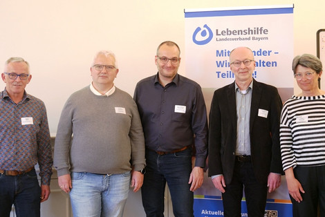 Freuten sich über das große Interesse (von links): Gerhard Seitz, Dr. Klaus Grantner, Prof. Dr. Wolfgang Dworschak, Prof. Dr. Roland Stein und Brigitte Schindler (Foto: LHB - Silvia Drummer)