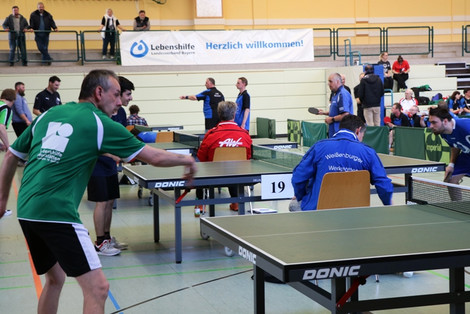 Im Jubiläumsjahr der Lebenshilfe Bayern findet das Tischtennis-Turnier wieder im Wettkampf-Modus statt (Archivfoto: LHB)