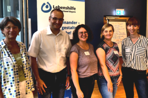 Freuten sich über das große Interesse (von links): Brigitte Schindler, Prof. Dr. Wolfgang Dworschak, Lea Reindl, Heike Wehner und Kristina Lorper (Foto: LHB - Silke Drummer)