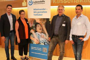 Freuten sich über das große Interesse (von links): Simon Britz, Hildegard Metzger, Prof. Dr. Stefan Doose und Franz Kratzer (Foto: LHB - Anke Dyhringer)